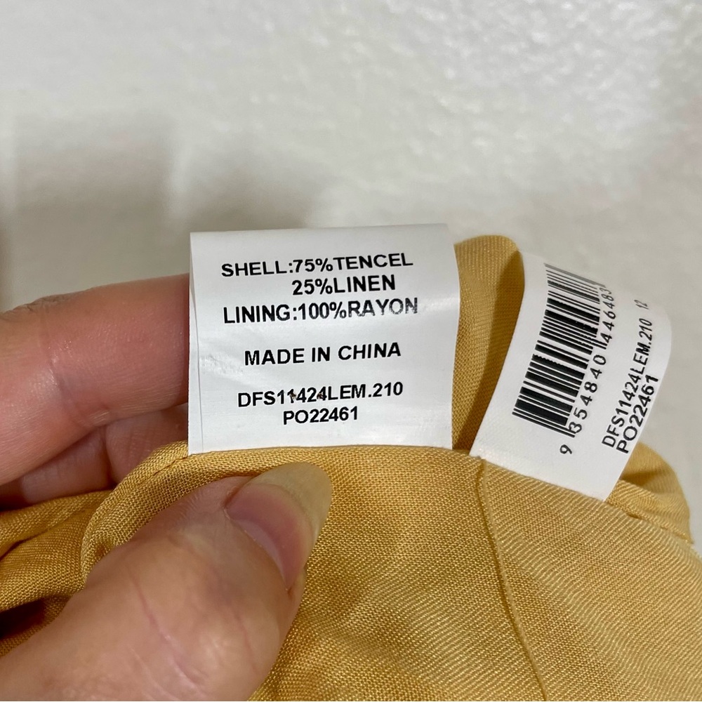 DISSH Strapless Midi Dress in Soft Yellow - Picture 9 of 10